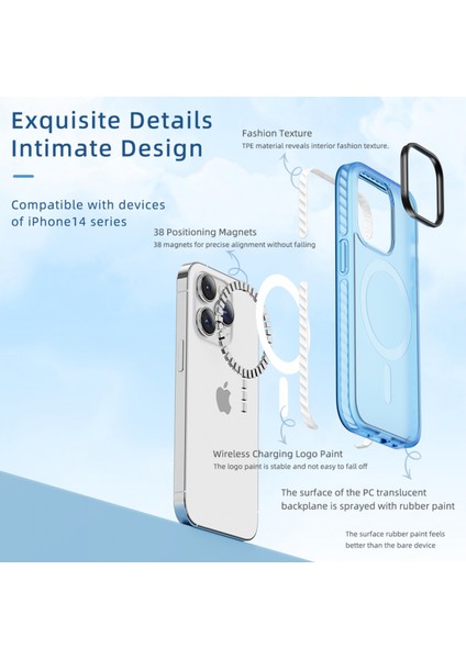 iPhone 14 Pro Max Shield Serisi Magsafe Anti Shock Kılıf Mavi fırsatları