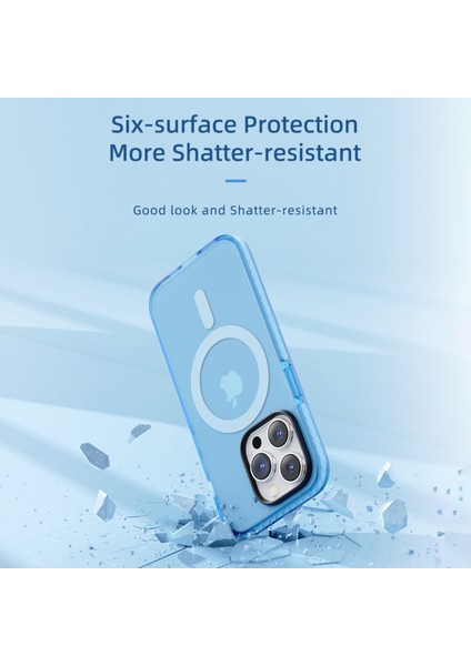 iPhone 14 Pro Max Shield Serisi Magsafe Anti Shock Kılıf Mavi indirimleri