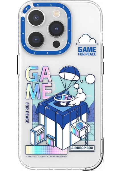 Space iPhone 14 Peace Elite Serisi Kılıf Mavi