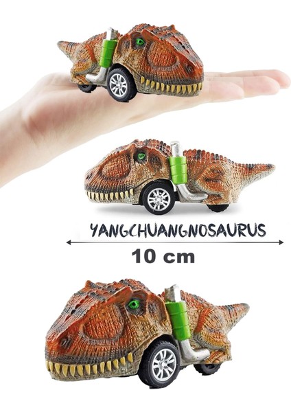 Dinozor Oyuncak Yangchuangnosaurus Mini Dinozor Arabası Oyuncak Çek Bırak Dinozor Figürleri