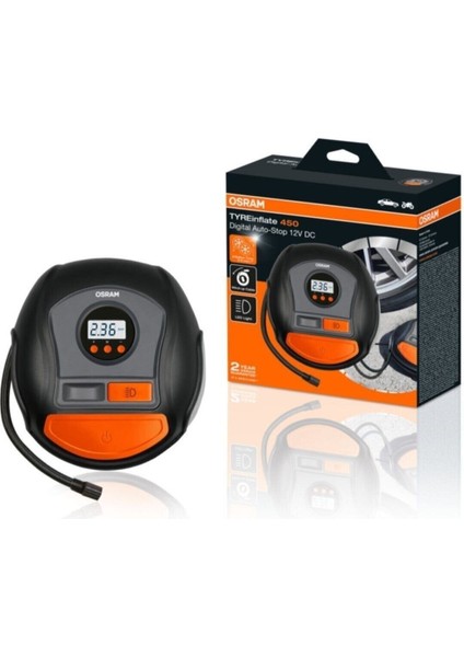 Tekno Trust 400-450 Lastik Şişirme Kompresörü Tyreinflate 450 2 Yıl 3 ve Üstü 0 - 250 Watt 8 - 10 kg