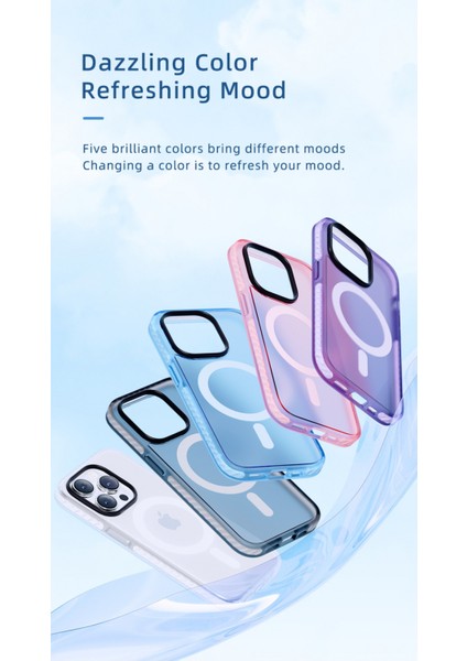 iPhone 14 Pro Shield Serisi Magsafe Anti Shock Kılıf Mor modelleri
