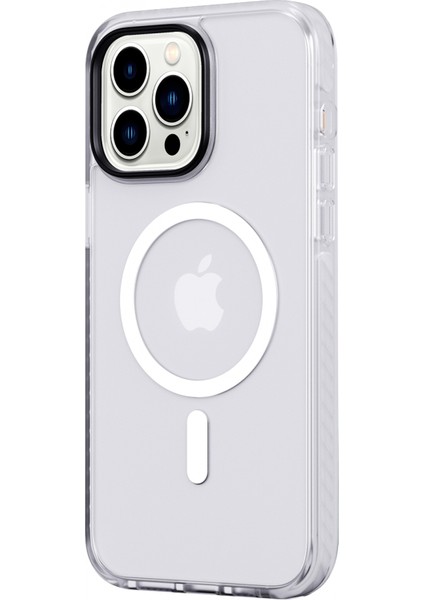 iPhone 14 Shield Serisi Magsafe Anti Shock Kılıf Beyaz