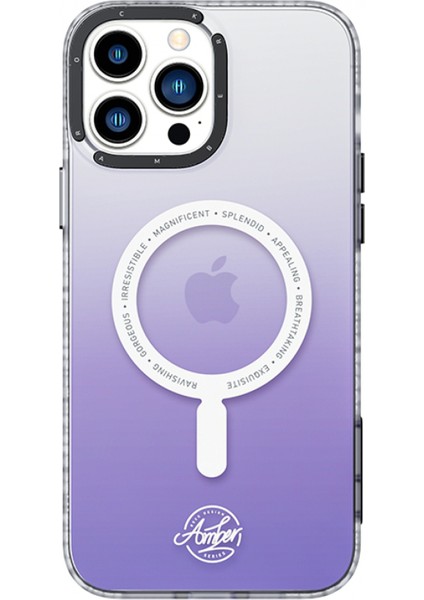 iPhone 14 Plus Amber Serisi Magsafe Kılıf Mor