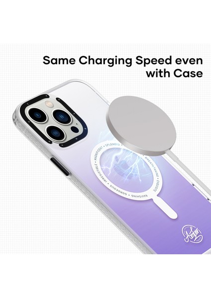 iPhone 14 Plus Amber Serisi Magsafe Kılıf Mor