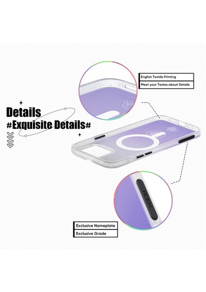 iPhone 14 Plus Amber Serisi Magsafe Kılıf Mor