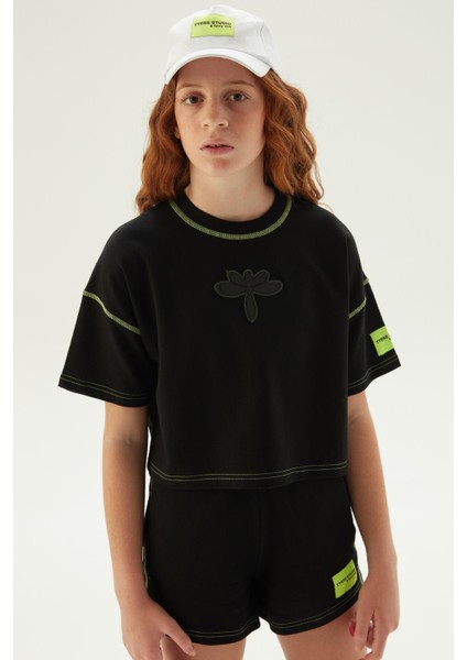 Kız Çocuk Siyah T-Shirt