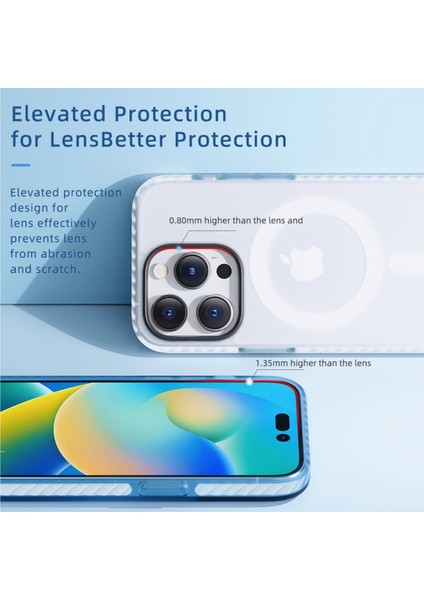 iPhone 14 Pro Shield Serisi Magsafe Anti Shock Kılıf Beyaz fiyatları