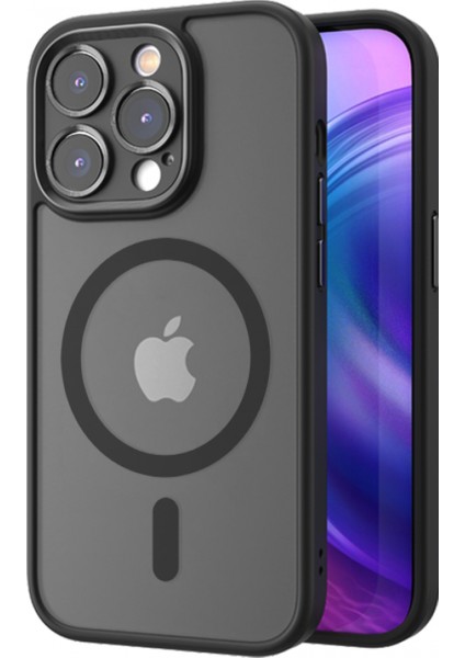 iPhone 14 Anti-Drop Lens Korumalı Magsafe Kılıf Siyah