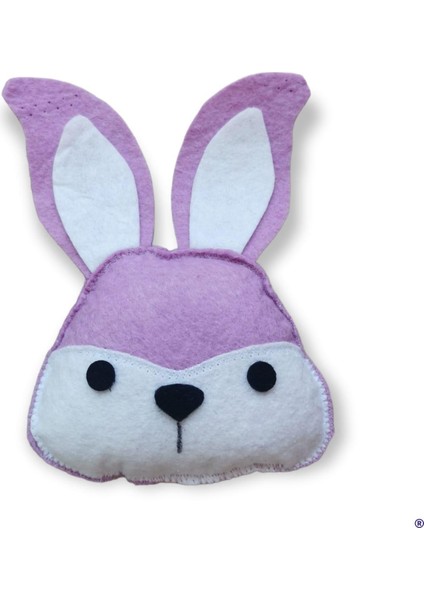 Dino Tavşan 14 cm (Catnip) Lila Kedi Oyuncağı Jetsepet