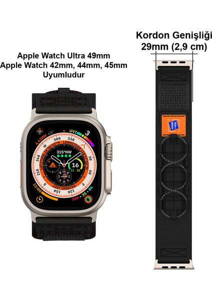 Apple Watch 45 mm 44 mm 42 mm Uyumlu Kordon Kayış Best Geniş Tasarım Hasır Kumaş fırsatları