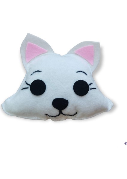 Dino Kedi 13 cm (Catnip) Beyaz Kedi Oyuncağı Jetsepet