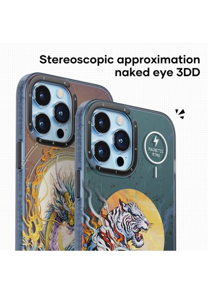 iPhone 13 Pro Max Inshare Serisi Magsafe Kılıf Tıger modelleri