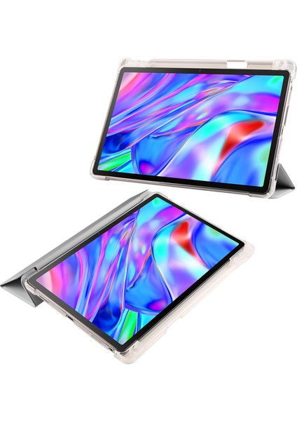 Lenovo Tab M9 Gül Kırmızı Için Bez Doku Pu Tablet Kılıf (Yurt Dışından)
