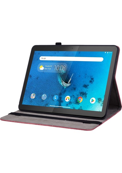 Lenovo Için Boyalı Deri Kılıf M8 4. Gen / TB-300FU (Yurt Dışından)