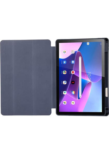 Lenovo Tab M9 Ananas Için Renkli Çizim Pu Tablet Kılıfı (Yurt Dışından)