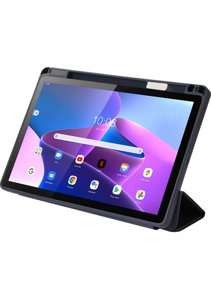 Lenovo Tab M9 Ananas Için Renkli Çizim Pu Tablet Kılıfı (Yurt Dışından)