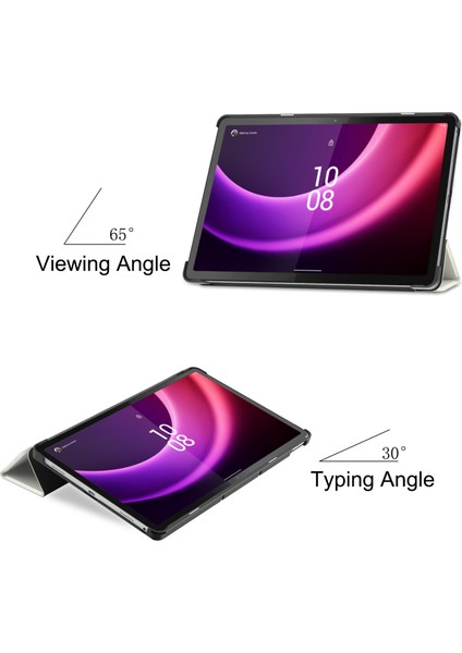 Lenovo Tab P11 Gen 2 Fox Için Renkli Çizim Pu Tablet Kılıfı (Yurt Dışından)