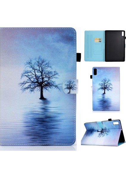 Lenovo Tab M9 TB-310FU Için Deri Akıllı Tablet Kılıf (Yurt Dışından)