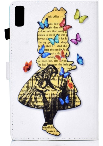 Lenovo Sekmesi Için Renkli Çizim Pu Tablet Kasası M9 Kedi (Yurt Dışından) modelleri