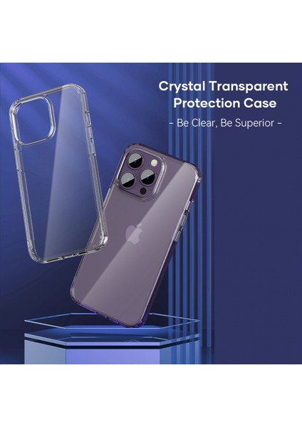 Space iPhone 14 Pro Crystal Serisi Şeffaf Silikon Kılıf modelleri