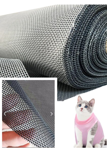 Menteşeli Yırtılmaz Kapı Kedi Sinekliği (Pet Tül) Kahverengi 90X210 Cm. Özel Ölçü Verebilirsiniz.