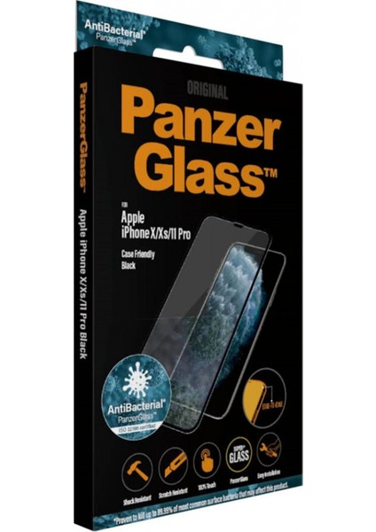 Panzerglass iPhone 11 Pro | Xs | x | Uçtan Uca Ekran Koruyucu Cam