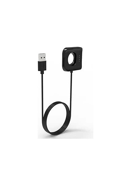 Oppo Watch 46MM ile Uyumlu USB Akıllı Saat Şarj Kablosu Akıllı Saat Manyetik Özelliği Bulunan Oppo Watch 46MM ile Uyumlu Siyah Şarj Cihazı