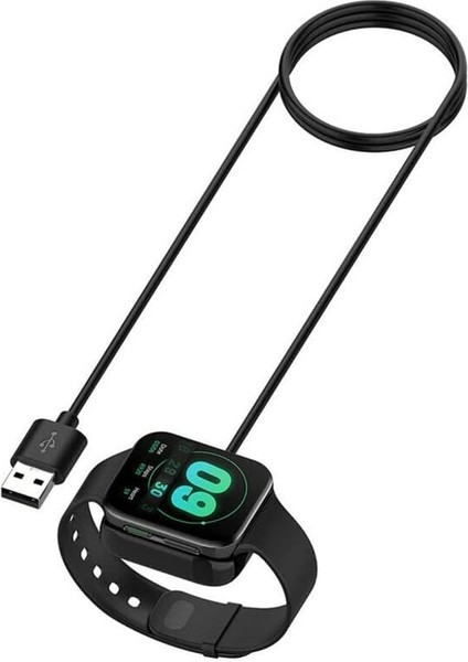 Oppo Watch 46MM ile Uyumlu USB Akıllı Saat Şarj Kablosu Akıllı Saat Manyetik Özelliği Bulunan Oppo Watch 46MM ile Uyumlu Siyah Şarj Cihazı fiyatları