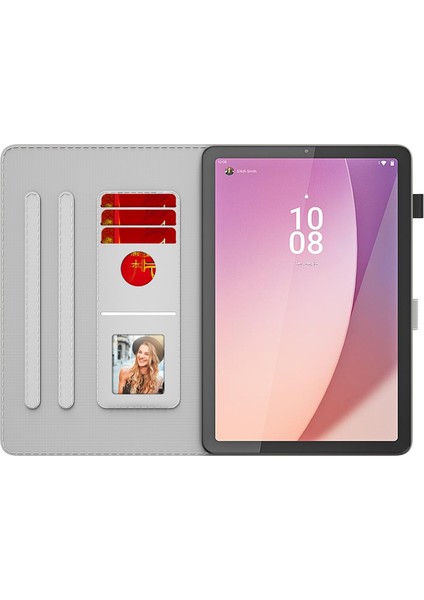 Lenovo Tab M10 5g 10.6 Için Deri Akıllı Tablet Kılıf (Yurt Dışından)