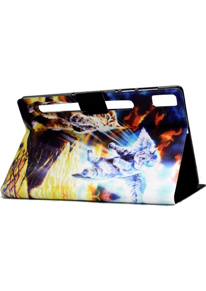 Lenovo Tab P11 Pro Gen 2 Kitten Için Renkli Çizim Pu Tablet Kılıfı (Yurt Dışından) fırsatları