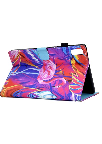 Lenovo Tab M9 Yaprak Için Renkli Çizim Pu Tablet Kılıfı (Yurt Dışından) fırsatları