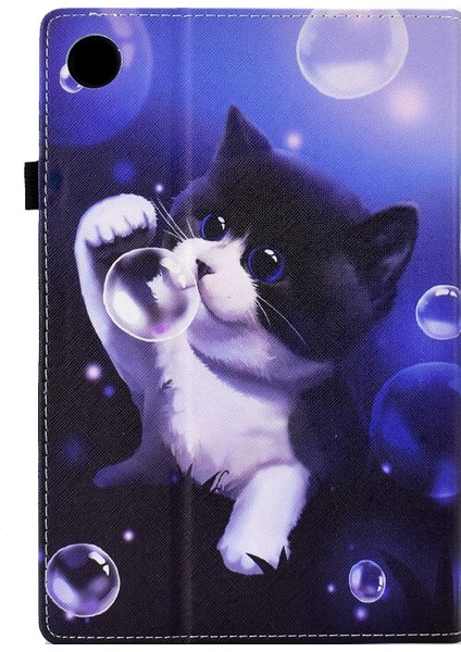 Lenovo Sekmesi Için Renkli Çizim Pu Tablet Kutusu P11 Gen 2 Angel Cat (Yurt Dışından) modelleri