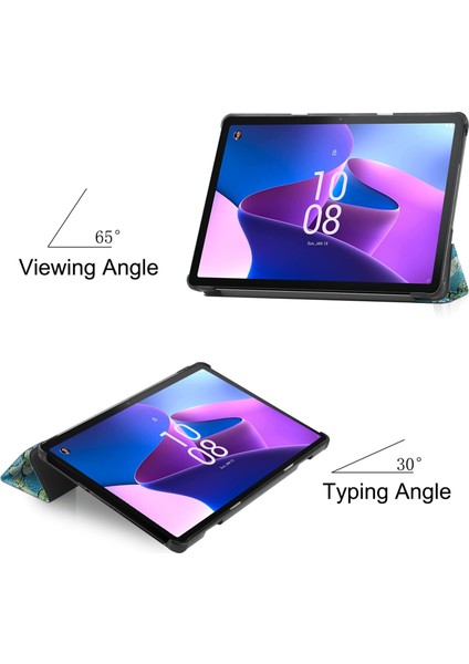Lenovo Tab M10 Için Pu Tablet Kılıfı Plus 10.6 3. Gen 2022 Gül Altın (Yurt Dışından)