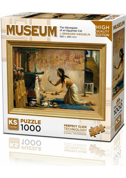 20668 The Obsequies Of An Egyptian Cat 1000 Parça Puzzle -Ks Puzzle