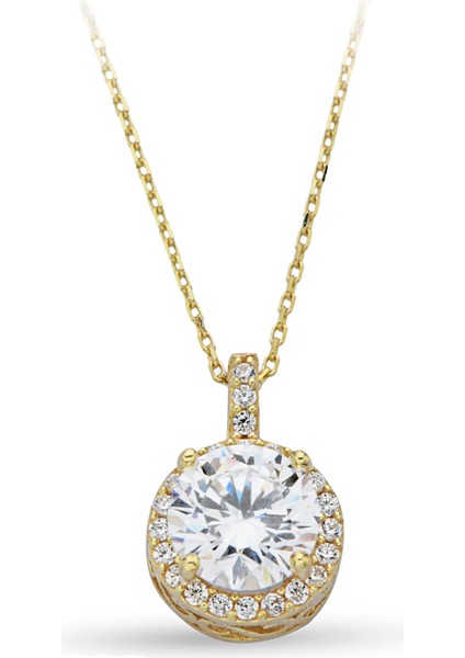 Altın Taşlı Kolye CGKKKLY030