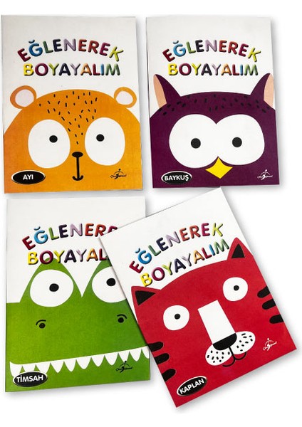 Eğlenerek Boyayalım Seti - 4 Kitap