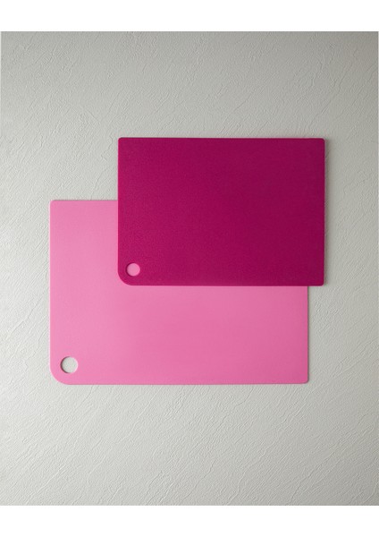 Cut Me Plastik 2'li Kesme Tahtası Pembe