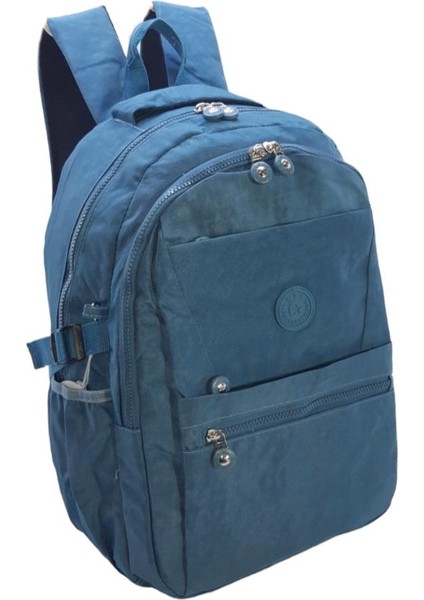 Çok Cepli Hafif Klinkır Kumaş Okul Sırt Çantası Unisex Çanta