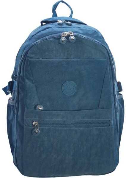 Çok Cepli Hafif Klinkır Kumaş Okul Sırt Çantası Unisex Çanta
