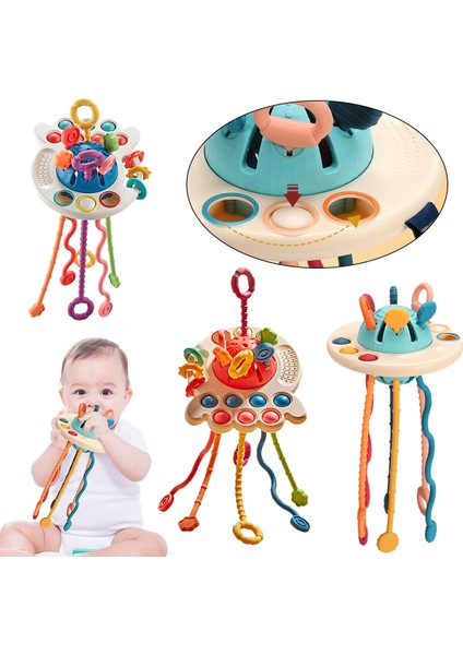 Bebek Bulmaca Eğlenceli Parmak Pompalama Oyuncak Roket (Kırmızı) (Yurt Dışından) fiyatları