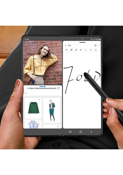 Samsung Galaxy Z Fold5 Için Kapasitif Pen Stylus'a Dokun (Yurt Dışından)