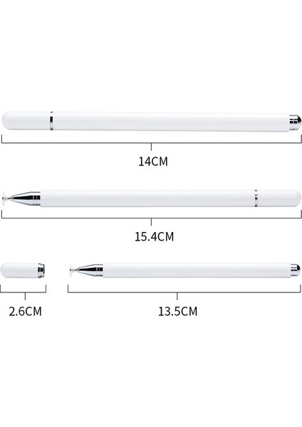 Yüksek Doğruluk Manyetik Eşzeme Pive Kapasitif Kalem Tasarısı 2 Kalem Başkanlı (Beyaz) (Yurt Dışından) fırsatları