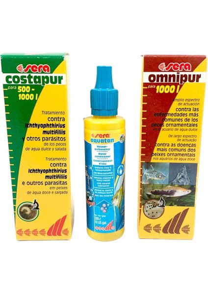 Costapur + Aquatan + Omnipur 50 ml 3lü Set