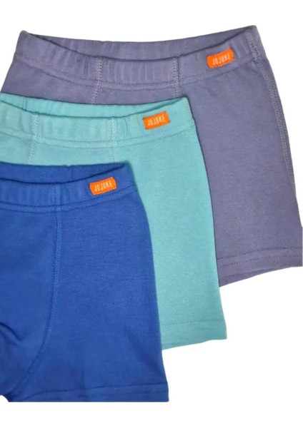 Düz Renk 3lü Erkek Çocuk Boxer