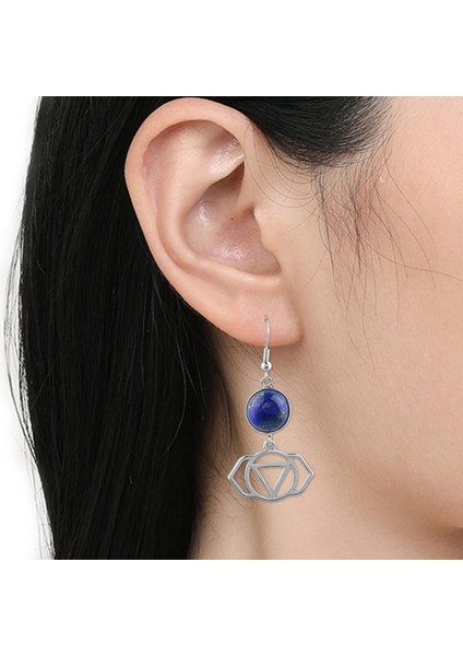 Doğal 7 Çakra Taşı Ametist Uzun Zincir Dangle Küpe Şifa Reiki Lapis Lazuli Damla Küpe Kadın Takı Kız Hediye (Yurt Dışından) indirimleri