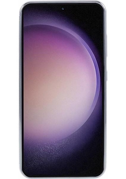Samsung Galaxy S23 Elektrokaplama Imd Desen Pc+Tpu Beyaz Alt Çiçek Telefon Kılıfı (Yurt Dışından)
