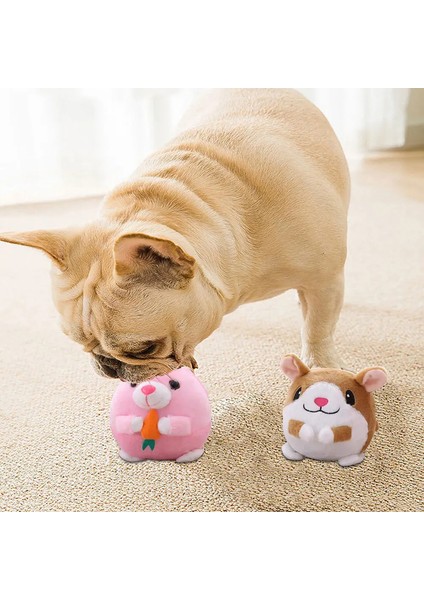 Yavru Top Aktif Hareketli Pet Peluş Oyuncak Şarkı Söyleyen Köpek Çiğneme Squeaker Kabarık Oyuncak (Yurt Dışından)
