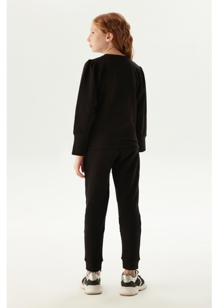 Kız Çocuk Siyah Sweatshirt 23FW0FM0745 fırsatları