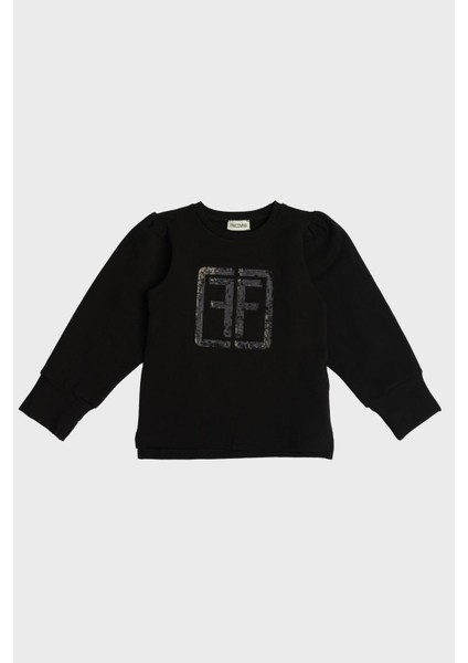 Kız Çocuk Siyah Sweatshirt 23FW0FM0745 indirimleri